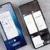 Two smartphones displaying different app interfaces.