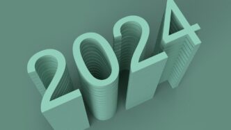 a 3d rendering of the number twenty four