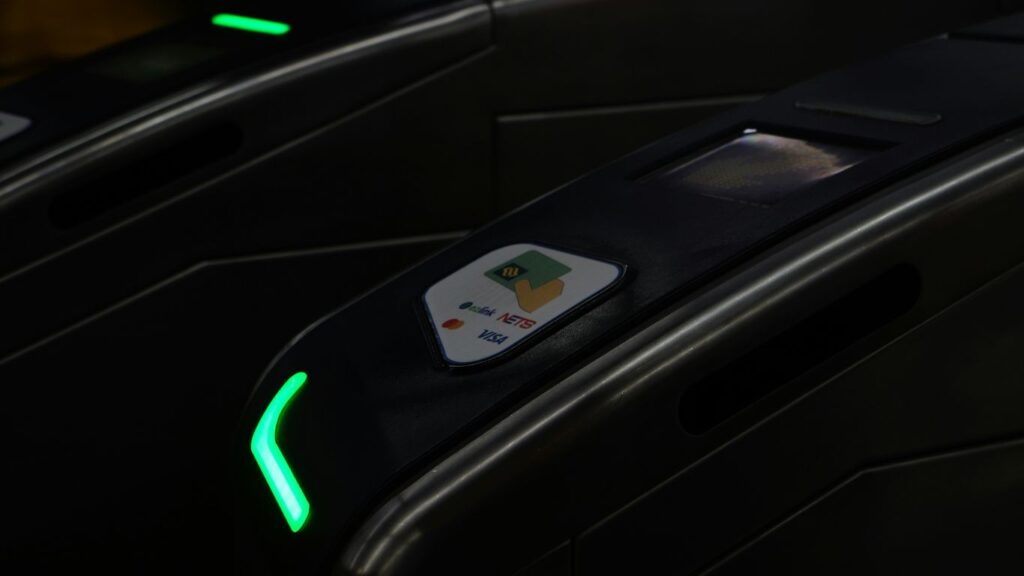 a close up of a black electronic device