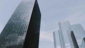 gray high rise buildings