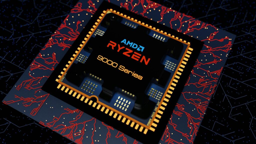 Amd ryzen 6000 series processor on circuit board