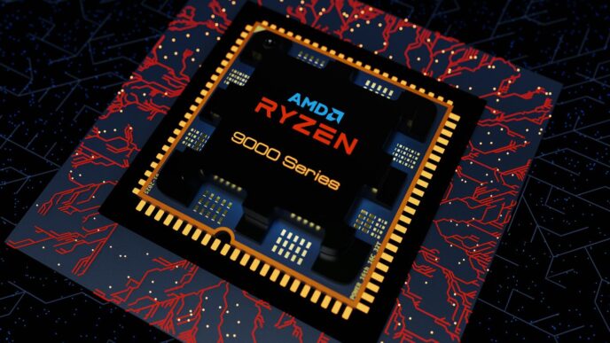 Amd ryzen 6000 series processor on circuit board