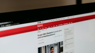 black flat screen computer monitor