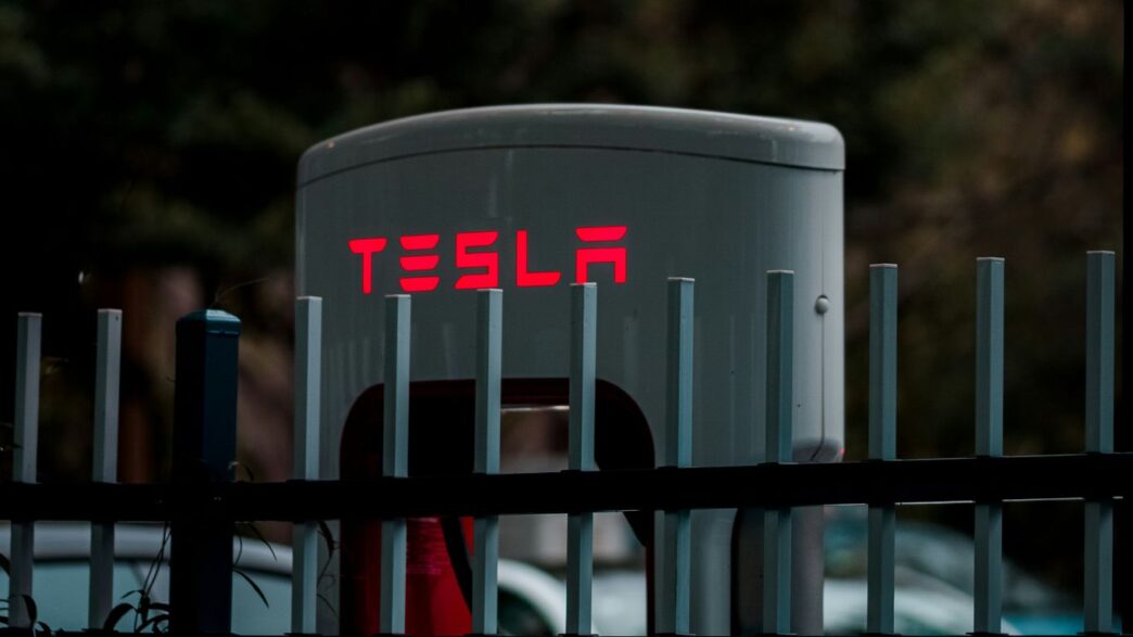 white and red metal gate