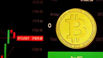 gold and black round logo