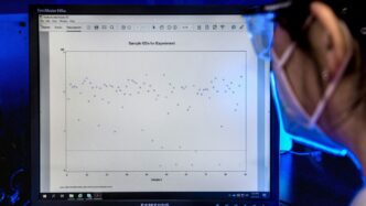 black flat screen computer monitor