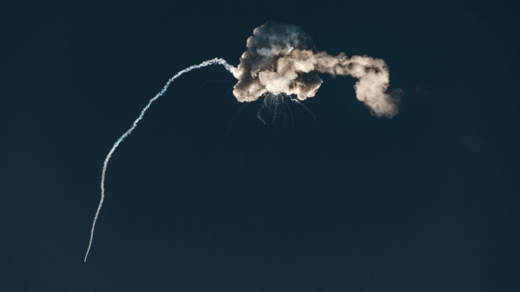 white smoke on black background