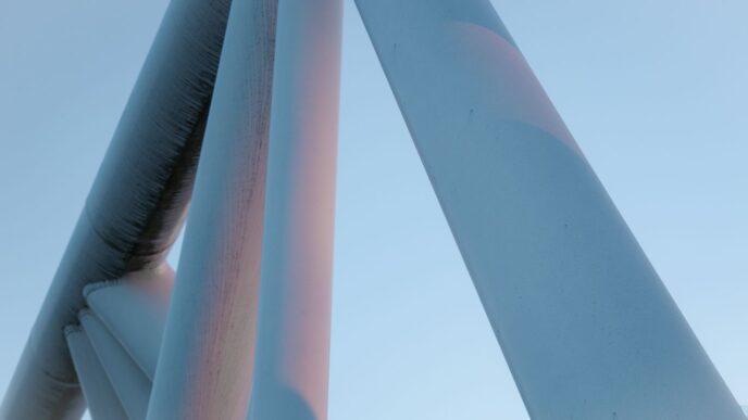 a close-up of a tall building