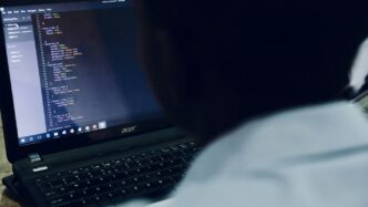 black Acer laptop computer