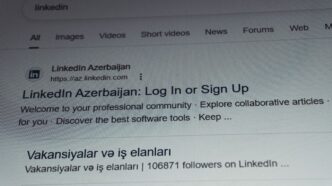 Linkedin azerbaijan login or sign up page