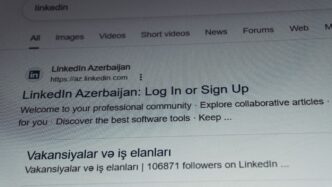 Linkedin azerbaijan login or sign up page