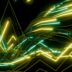 Abstract neon lines form a digital landscape