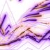 Abstract purple lines and shapes on white background