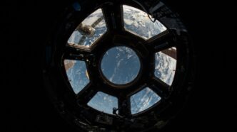 space shuttle view outside the Earth