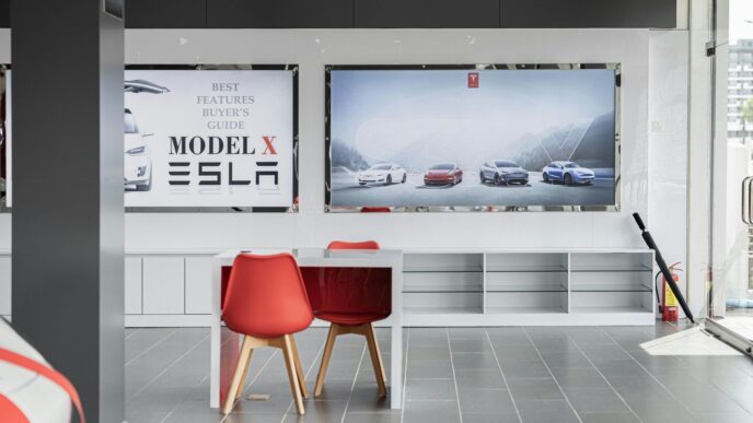 a room with a tv on a table