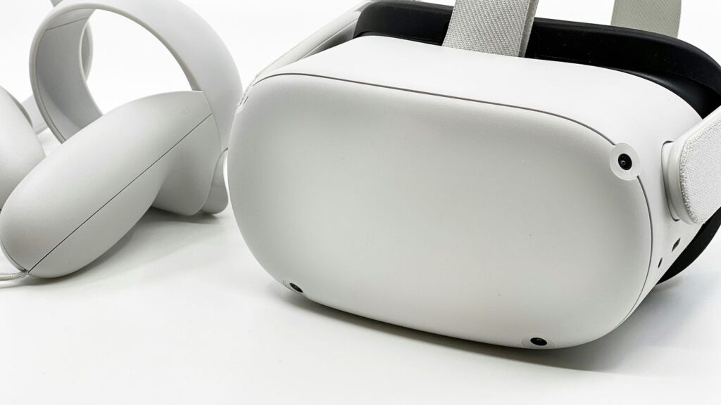 a pair of white headphones