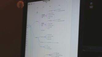 black flat screen computer monitor