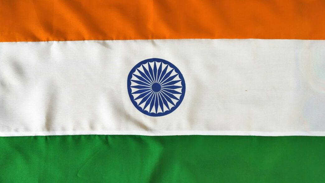 white orange and green striped flag