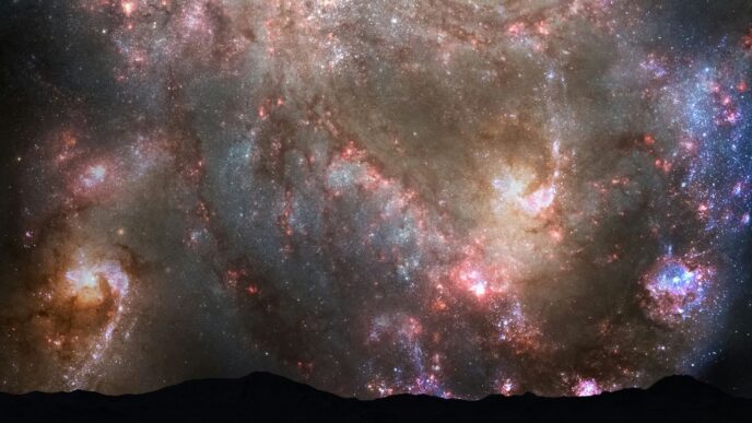 a large group of stars in the sky