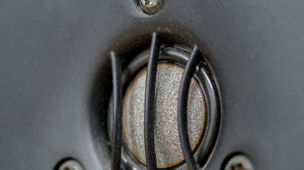 black and silver round door handle