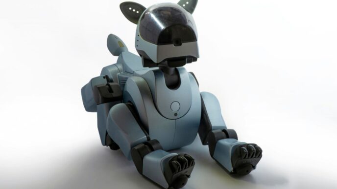 brown dog robot toy