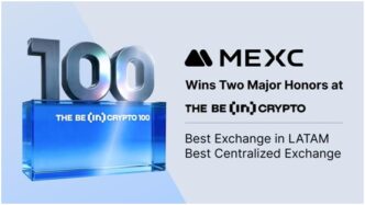 MEXC Claims Dual Wins at BeInCrypto 100 Awards