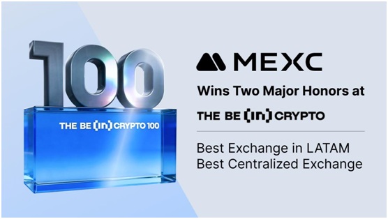 MEXC Claims Dual Wins at BeInCrypto 100 Awards