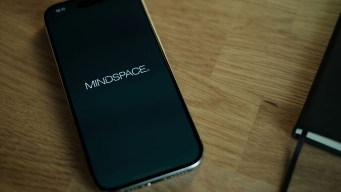 A close up of a cell phone on a table