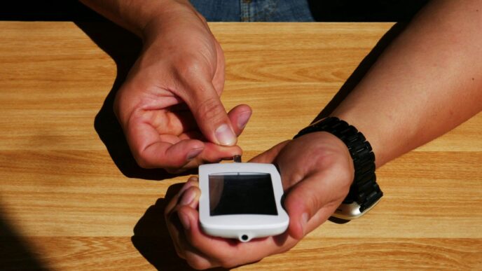 a person holding a smart phone in their hands