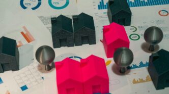 A bunch of different shapes and sizes of paper