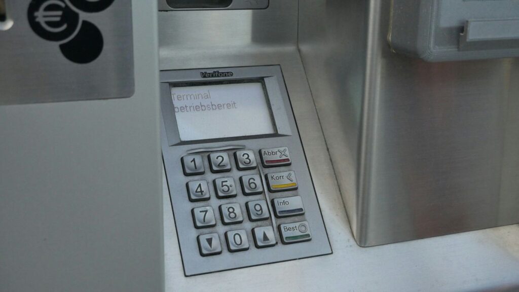 a machine that has a lot of buttons on it