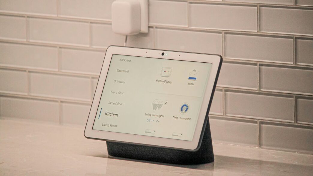 a white tablet with a screen