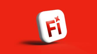 White adobe flash icon with red star on red background