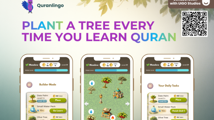 Quranlingo Announces in the WebSummit: “Quranlingo Gardens”: The First Quran Learning Game Built with UIGO Design Studios