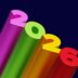 Colorful 3D numbers spelling out 2026