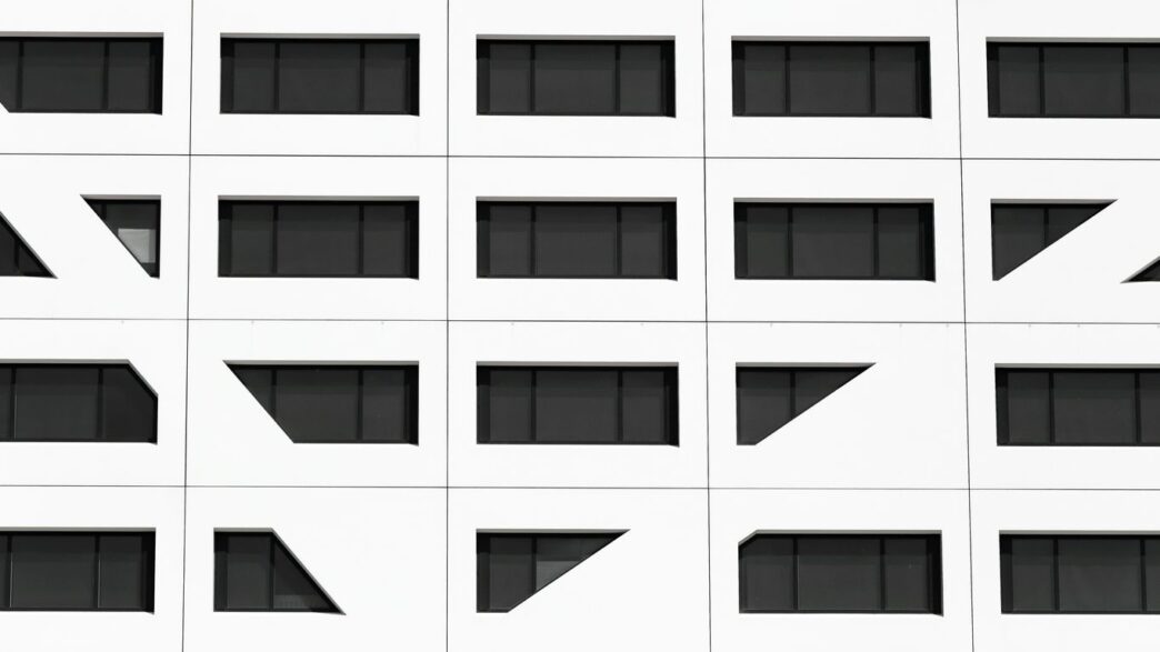 white and black concrete building