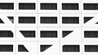 white and black concrete building