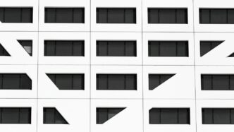 white and black concrete building