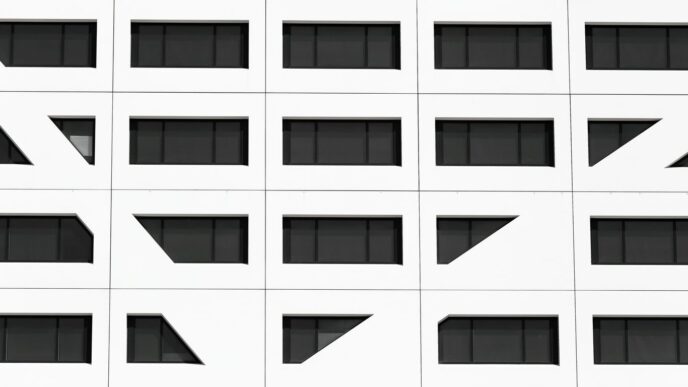 white and black concrete building