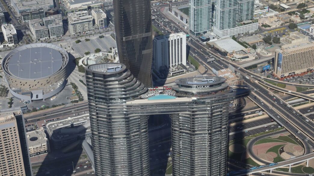 a view of a city from the top of a skyscraper