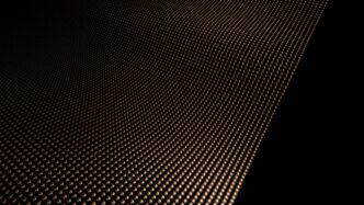 Wavy metallic surface with small dots