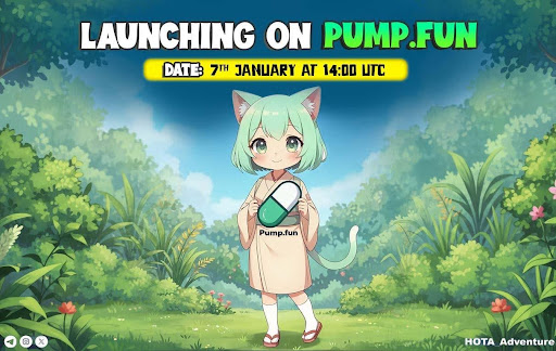 Beyond the Pump: How Hotako ($HOTA) Is Building a Sustainable Meme Coin Pump.fun Launch — January 7, 14:00 UTC