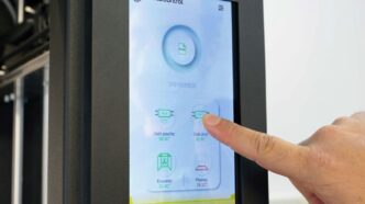 black and green digital device