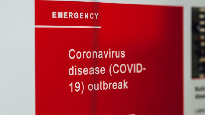 Coronavirus disease (COVID-19) outbreak – warning alarm message.