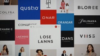 Collage of e-commerce websites, big and small.