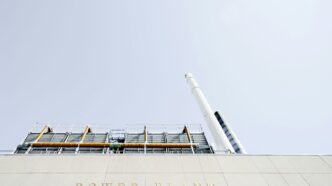 white and gray power plant