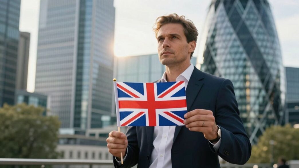 UK entrepreneur looking towards a bright future.