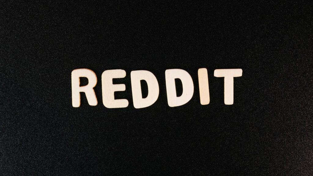 the word reddit written in white type on a black background