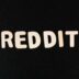 the word reddit written in white type on a black background