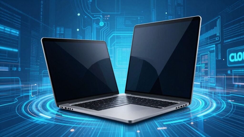 Modern technology and digital patterns suggesting innovation.